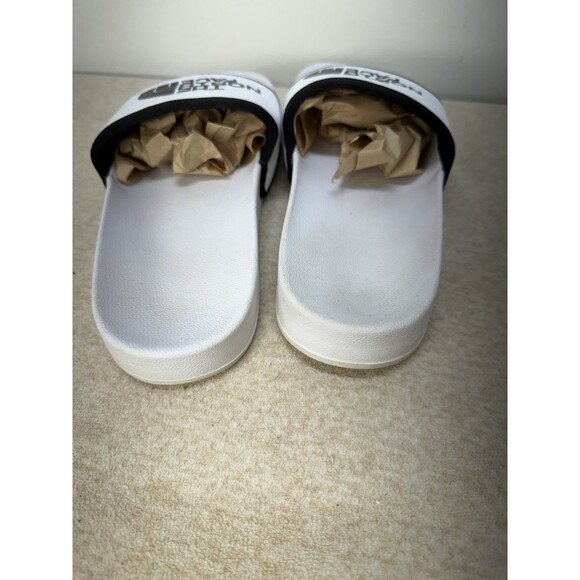 The North Face Womens Base Camp Slide III Slides Sandals White Black Logo 8 - Picture 10 of 13